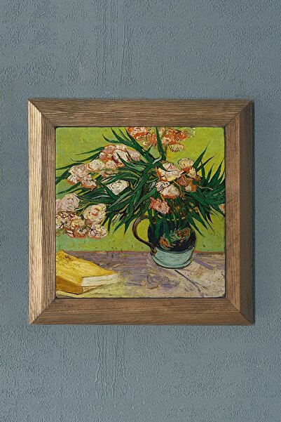 Oscar Stone Decor Masif Çerçeveli Doğaltaş Tablo 28x28 Cm Vincent Van Gogh Es...