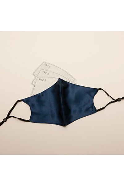 Angelic Silk Saf Ipek Yüz Maskesi (FİLTRELİ) - Gece Mavisi
