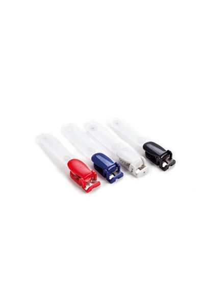 Lamiess Nato Type Plastic Tongs Clip Red 100 Pieces