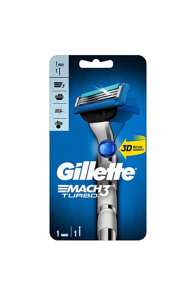 Gillette Mach3 Turbo 1 Up 3d Motion Shaver