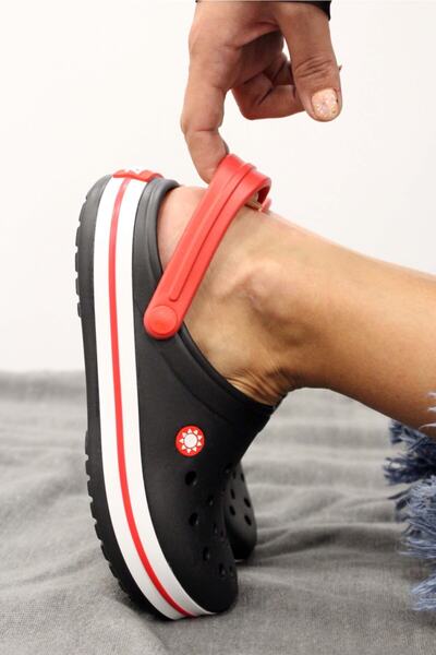 sepona Καθημερινή χρήση Μαύρα Unisex Nurse Hospital Beach Sea Αντιολισθητική σόλα Παντόφλες Σανδάλια