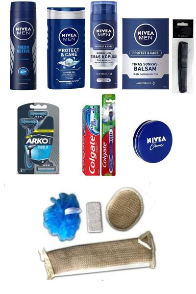 NIVEA Sandıksız Damat Söz Nişan Çeyiz Seti- Banyo Lif Seti