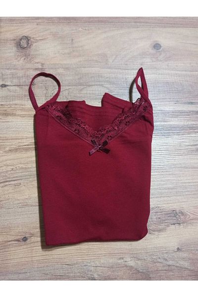ParisTrend Cotton V-Neck Lace Undershirt