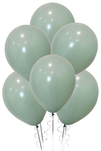 BEST PARTİ Star Mold Green Latex Balloon 10 Pieces