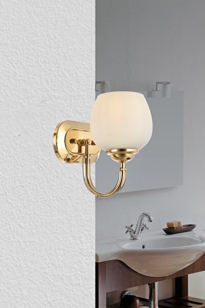 Lamorehome Dicle Opal Camlı Tekli Sarı Aplik