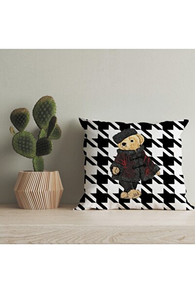 LadiesHome Husă pentru pernă digitală cu design special pentru ursuleț de plu...