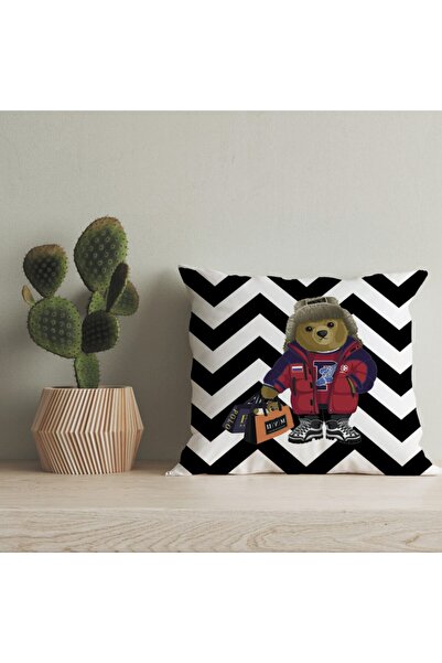 LadiesHome Husă pentru pernă digitală cu design special pentru ursuleț de plu...