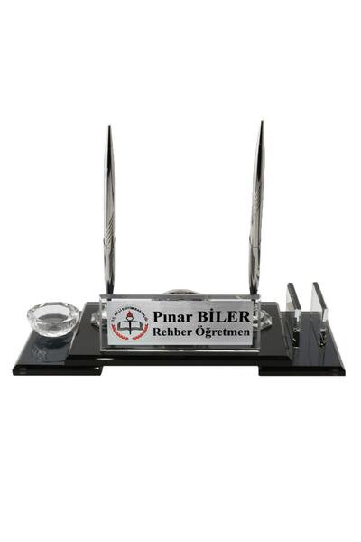 Spike Concept Cam Masaüstü Isimlik  Ofis Isimlik Yönetici Isimlik Masalık Öğr...