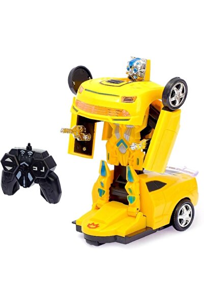 Cango Uzaktan Kumandalı Robota Dönüşen Araba Bumblebee Şarjlı Full Fonksiyon Transformers Robot Araba