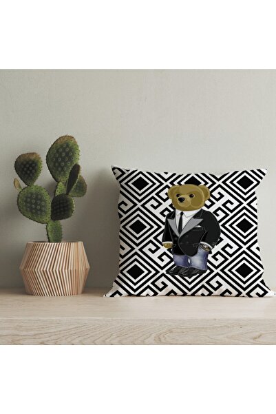 LadiesHome Husă pentru pernă digitală cu design special pentru ursuleț de plu...