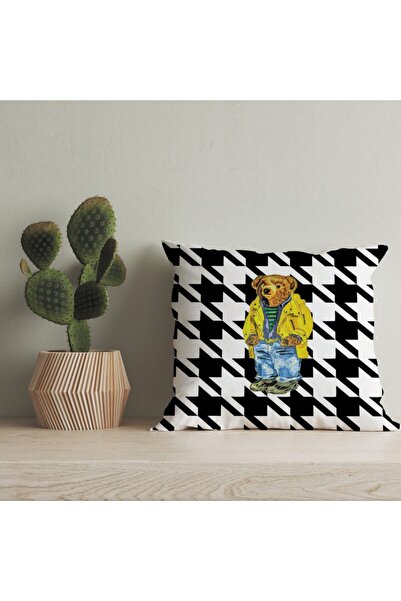 LadiesHome Husă pentru pernă digitală cu design special pentru ursuleț de plu...