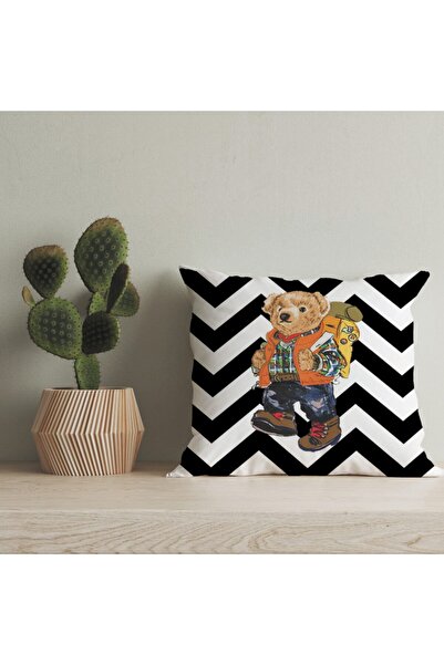 LadiesHome Husă pentru pernă digitală cu design special pentru ursuleț de plu...