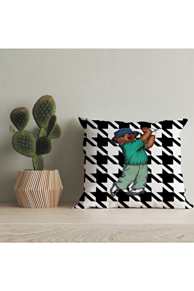 LadiesHome Husă pentru pernă digitală cu design special pentru ursuleț de plu...