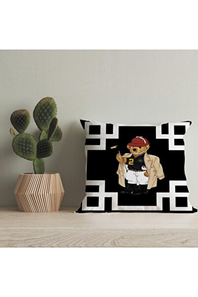 LadiesHome Husă pentru pernă digitală cu design special pentru ursuleț de plu...