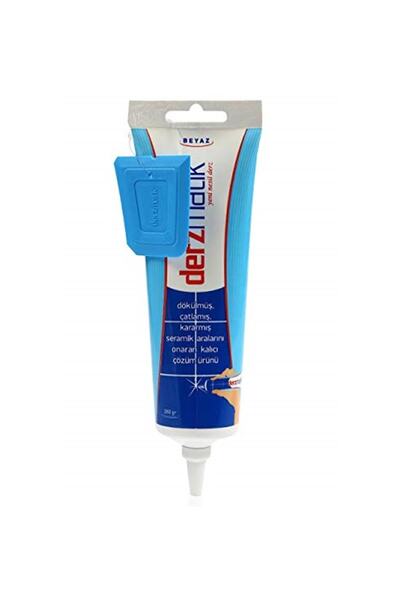 Derzmatik Hazır Derz Dolgu Tüp, 380 Gr, Beyaz Silikon Tabancası