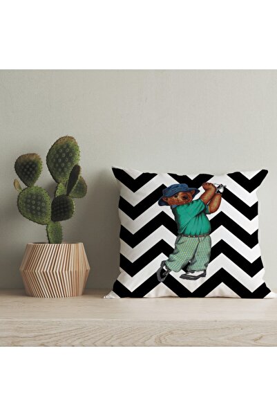 LadiesHome Husă pentru pernă digitală cu design special pentru ursuleț de plu...