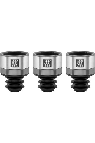 ZWILLING Fresh & Save Bottle Attachment Set, 3 Pieces, Gray
