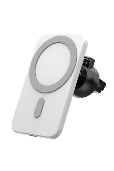 ROBOR Araç Içi Telefon Tutucu Luxury Series R300 Wireless Charger Beyaz