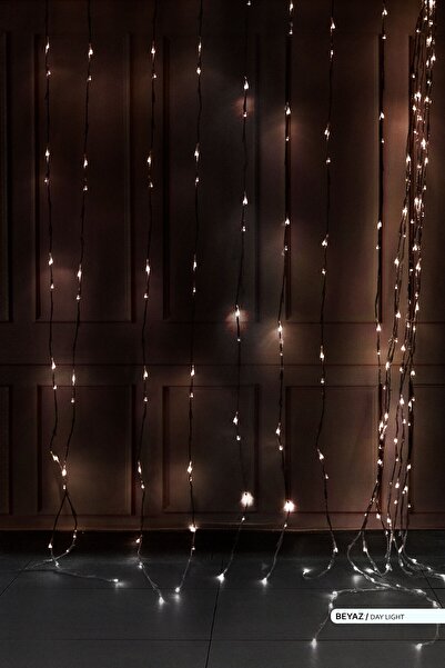 ACK 2x2 Metre Led Akar Perde Beyaz 6500k Led Işık