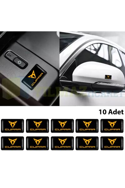 yılmazetic Seat Cupra Logo Direksiyon Jant Vites Torpido Damla Silikon 3d Oto...