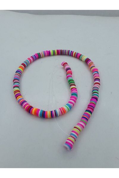 yiğit aksesuar 10 Strings Mixed Color Fimo Bead String 6 Mm