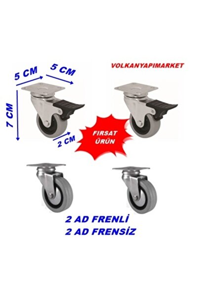 Kama Özbek Teker Masa-dolap-sehpa Tekeri 4 Ad 2 Ad Firenli 2 Ad Frensiz