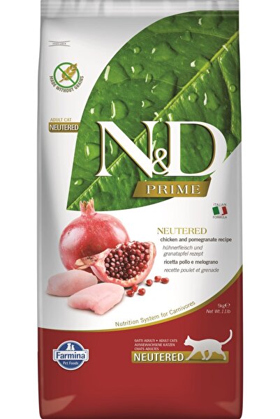 N&D Prime Tavuk Ve Narlı Kısırlaştırılmış Kedi Maması 5 Kg