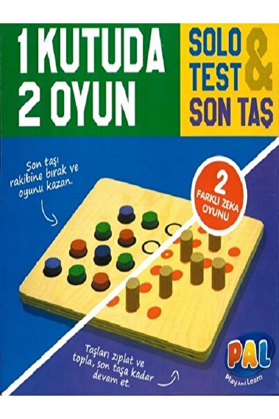 Pal Oyuncak Solo Test & Son Taş & Can Bağı Düğümleri & Playmais Oyun Seti