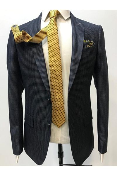 Sarar Interview Tedrick Navy Blue Suit