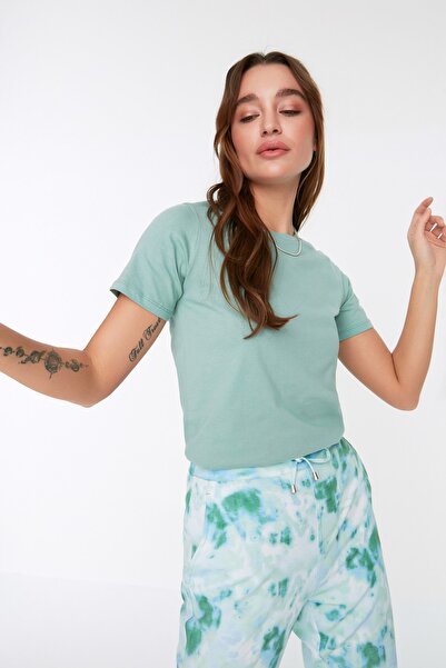 Trendyol Collection T-Shirt - Turquoise - Regular