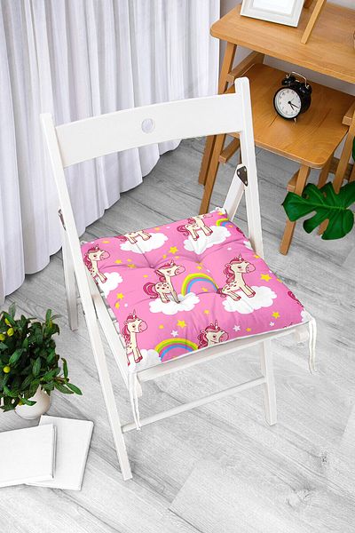 Realhomes Digital Printed Fluffy Chair Cushion
