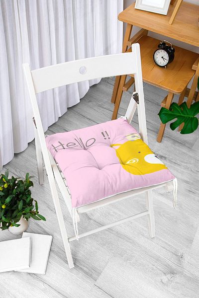 Realhomes Pernă de scaun cu puf imprimată digital cu design personalizat