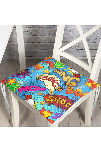 Realhomes Digital Printed Fluffy Chair Cushion
