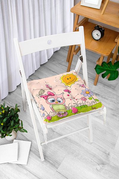 Realhomes Cute Cats Pernă pentru scaun pătrată pufoasă imprimată digital