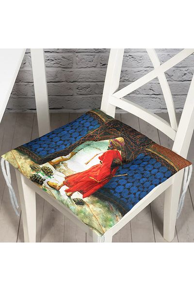 Realhomes Turtle Trainer Digital Printed Fluffy Chair Cushion