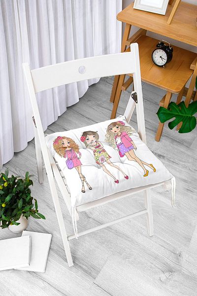 Realhomes Custom Design Digital Printed Pouf Chair Cushion