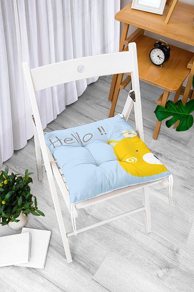 Realhomes Pernă de scaun cu puf imprimată digital cu design personalizat