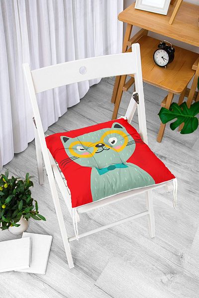 Realhomes Custom Design Digital Printed Modern Pouf Chair Cushion