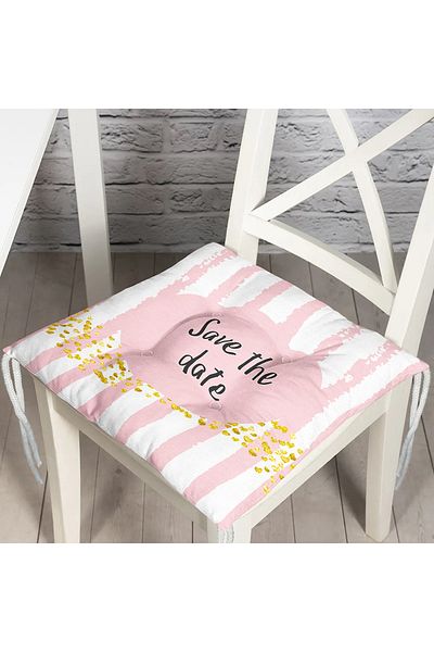 Realhomes Pernă de scaun cu puf imprimată digital cu design personalizat