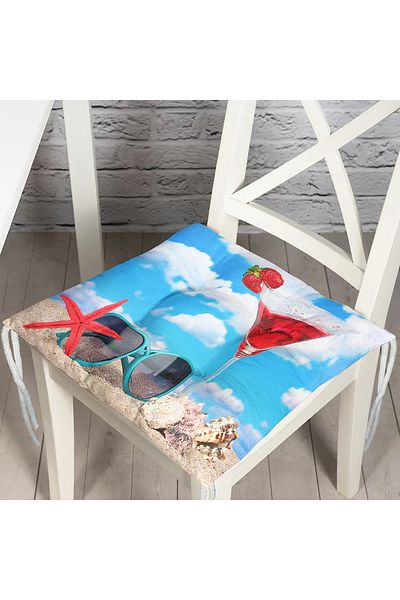 Realhomes Custom Design Digital Printed Pouf Chair Cushion