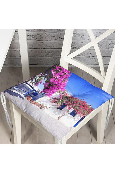 Realhomes Μωβ Ivy μοτίβο ψηφιακής εκτύπωσης αφράτο μαξιλάρι καρέκλας