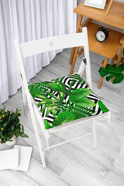 Realhomes Real Homes Digital Printed Fluffy Chair Cushion