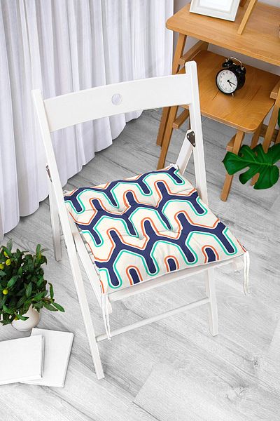 Realhomes Livense Special Design Digital Printed Modern Fluffy Chair Cushion