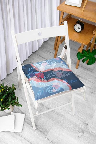 Realhomes Хвилястий сучасний квітковий дизайн м'яка подушка для стільця