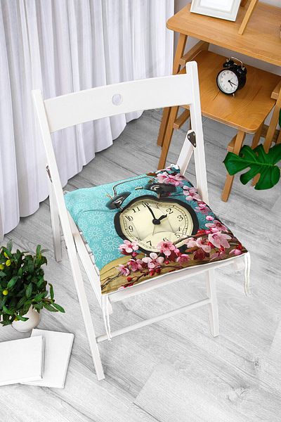 Realhomes Digital Printed Fluffy Square Chair Cushion