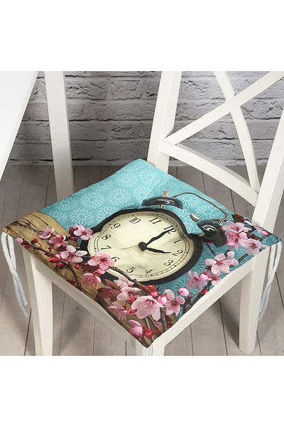 Realhomes Digital Printed Fluffy Square Chair Cushion