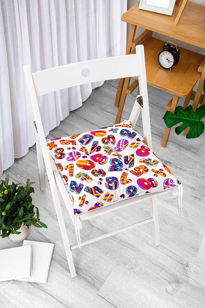 Realhomes Custom Design Digital Printed Pouf Chair Cushion
