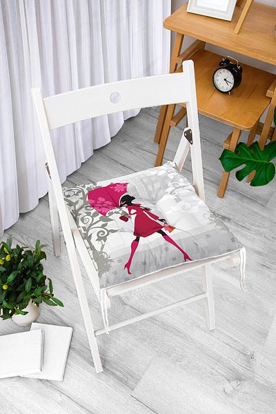 Realhomes Custom Design Digital Printed Pouf Chair Cushion