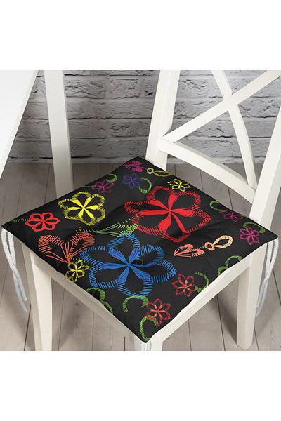 Realhomes Custom Design Digital Printed Pouf Chair Cushion
