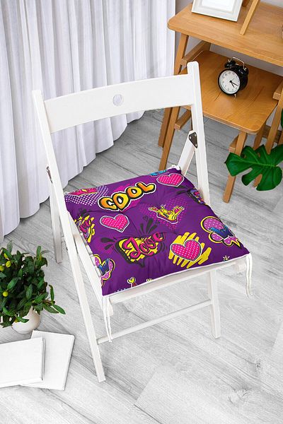 Realhomes Custom Design Digital Printed Pouf Chair Cushion